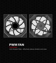 korpuso ventiliatorius - Xilence XF078 ARGB 120mm Case Fan Black - 2 nuotrauka