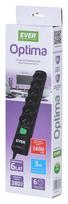 ilgintuvas rite - Ever Power Strip 6 Outlet 3m Black - 2 nuotrauka