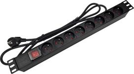 elektros ilgintuvas - A-Lan Surge Protector 8 Outlet Black 3m - 2 nuotrauka