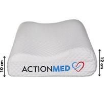 ortopedine pagalve - ActionMed Cervical Med Pillow, ortopedinė pagalvė, balta, 55x36x12 cm - 3 nuotrauka