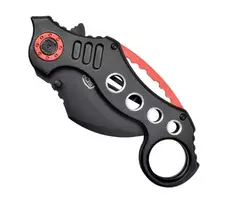 karambit peilis - Nóż SCK Steel Claw Knives Karambit K29 Juodas-Raudonas (Black-Red) - 2 nuotrauka