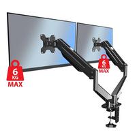 monitor stand - Esperanza ERW020 Dujinis stalinis laikiklis dviem 17-27" monitoriams - 5 nuotrauka