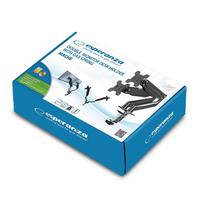 monitor stand - Esperanza ERW020 Dujinis stalinis laikiklis dviem 17-27" monitoriams - 6 nuotrauka