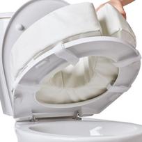 tualeto sedyne - Sundo minkštas tualeto sėdynės paaukštinimas 5 cm Baltas (White) - 4 nuotrauka