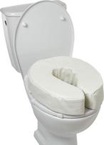tualeto sedyne - Sundo minkštas tualeto sėdynės paaukštinimas 5 cm Baltas (White) - 5 nuotrauka