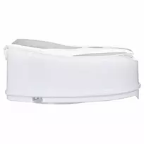 tualeto sedyne - ActionMed NT15AM Tualeto sėdynės pakėlimo dangtelis su atvartu, 15 cm, baltas (White) - 3 nuotrauka