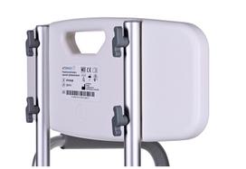 neigaliojo kede - ActionMed KP300AM dušo kėdė su atlošu ir porankiais, balta (White) - 2 nuotrauka