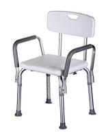 neigaliojo kede - ActionMed KP300AM dušo kėdė su atlošu ir porankiais, balta (White) - 5 nuotrauka