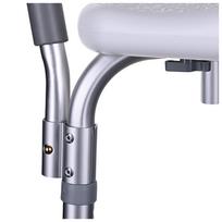neigaliojo kede - ActionMed KP300AM dušo kėdė su atlošu ir porankiais, balta (White) - 9 nuotrauka