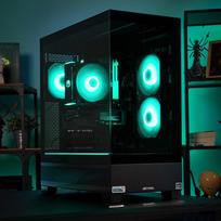 stacionarus kompiuteriai - Actina 5901443421085 PC AMD Ryzen 5 5600X 32GB DDR4 1TB SSD NVIDIA GeForce RTX 5060 Midi Tower Juodas (Black) - 3 nuotrauka