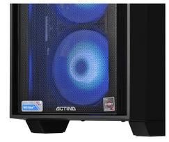 mini kompiuteriai - Actina 5901443335832 PC AMD Ryzen™ 5 5600 16GB DDR4-SDRAM 1 TB SSD AMD Radeon RX 7600 Mini Tower Juodas - 11 nuotrauka