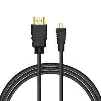 hdmi 1m laidas - Savio Adapter HDMI / Micro HDMI 1m Black - 4 nuotrauka