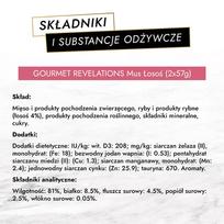 purina gourmet - Šlapias kačių maistas Purina Gourmet Revelations, lašiša, 0.114 kg, 2 vnt. - 2 nuotrauka
