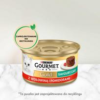 purina gourmet - Purina Gourmet Gold Savoury Cake with Beef and Tomatoes 85g - 10 nuotrauka
