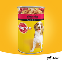sunu maistas jautiena - PEDIGREE Puszka wołowina w galarecie 1200g - 2 nuotrauka