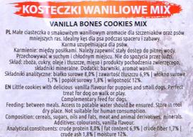 vanilinas - Skanėstas šunims Maced Little Bones, grūdai, 1 kg - 2 nuotrauka
