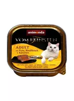 animonda vom feinsten - Animonda Vom Feinsten Pate su kalakutiena, jautiena ir morkomis 100 g - 2 nuotrauka