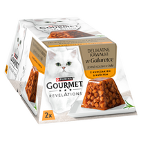 purina gourmet - PURINA Gourmet Revelations Chunks drebučiuose su vištiena - šlapias kačių maistas - 2 x 57 g - 9 nuotrauka