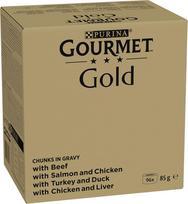 24 85 - PURINA GOURMET GOLD gabalėliai padaže mišinyje iš 4 skonių - šlapias kačių maistas - 96x85g - 7 nuotrauka