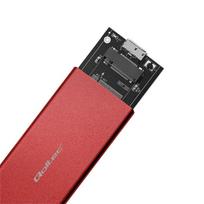 usb 3.0 sata 2.5 - Qoltec 51831 Korpusas ,  M.2 SSD diskas ,  SATA ,  NGFF ,  USB 3.0 ,  Super greitis 5Gb/s ,  2TB ,  Raudona (Red) - 3 nuotrauka