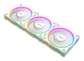 ventiliatoriai 12v - ASUS Prime MR120 Fan ARGB 120 mm Baltas (White) 3 vnt. - 15 nuotrauka