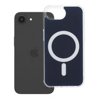 Oem iPhone 16e (SE4 2025) / 17e Clear Fusion Mag Cover dėklas suderinamas su MagSafe Tamsiai mėlynas (Navy Blue)