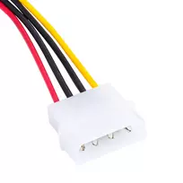 molex sata - Akyga SATA į Molex adapteris 0.15m Juodas (Black) - 2 nuotrauka