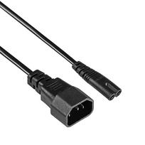 c7 kabelis - Akyga AK-PC-15A IEC C7 / C14 maitinimo laido prailgintuvas 1.5m Juodas (Black) - 2 nuotrauka