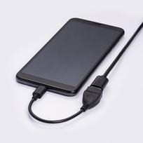 micro usb b - Akyga Adapter USB / Micro USB Black 0.15m - 2 nuotrauka