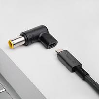 5a 100w usb c laidas - Akyga plug for universal power supply AK-ND-C12 USB-C | 7.9 x 5.5 mm + pin 20V - 3 nuotrauka