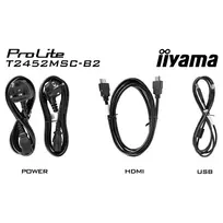 iiyama prolite - iiyama ProLite T2452MSC-B2 24", FHD, IPS, Touchscreen, juodas (black) - 3 nuotrauka