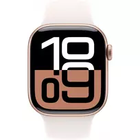 aukso apyranke - Apple Watch Series 10 GPS 42mm Rose Gold Aluminium Case with Light Blush Sport Band S/M - 7 nuotrauka