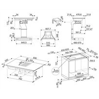 kaitlente su integruotu gartraukiu - SMEG HOBD482D - 3 nuotrauka
