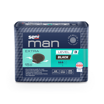 SENI vyriški įklotai MAN EXTRA BLACK LEVEL 3, Juoda (Black), N15