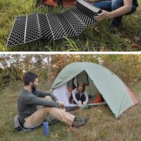 sulankstomas ciuzinys - Savaime prisipučiantis čiužinys Springos Self-Pumping Mat PM035, pilkas, 186 x 53 cm - 2 nuotrauka