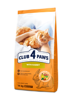 club 4 paws katems - CLUB 4 PAWS Premium pilnavertis sausas maistas suaugusioms katėms su triušiena, 2kg - 2 nuotrauka