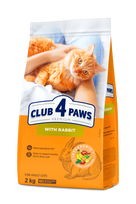 club 4 paws katems - CLUB 4 PAWS PREMIUM pilnavertis sausas maistas suaugusioms katėms su triušiena, 14kg - 2 nuotrauka