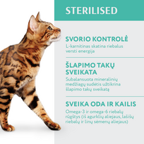 avizos - OPTIMEAL™ Visavertis sausas maistas sterilizuotoms katėms ir kastruotiems katinams su kalakutiena ir avižomis, 4 kg - 3 nuotrauka