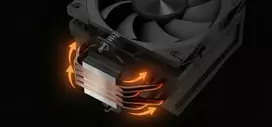 procesoriaus cpu ausintuvas - MODECOM Volcano 0C T100 CPU Cooler 120mm Black - 4 nuotrauka