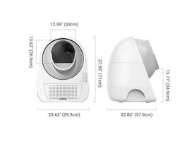 kaciu dezute - Catlink Scooper Luxury, skirtas katėms nuo 1,5-10 kg, Wi-Fi, App, 57 litrai - 2 nuotrauka
