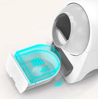 kaciu dezute - Catlink Scooper Luxury, skirtas katėms nuo 1,5-10 kg, Wi-Fi, App, 57 litrai - 4 nuotrauka