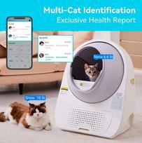 kaciu dezute - Catlink Scooper Luxury, skirtas katėms nuo 1,5-10 kg, Wi-Fi, App, 57 litrai - 7 nuotrauka