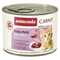 kudikiu maistas - Šlapias kačių maistas Animonda Carny Baby Pate Kitten, jautiena/vištiena, 0.2 kg - 2 nuotrauka