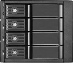 SilverStone SST-FS304-12G 3,5 colio išorinis diskų korpusas, 4 lizdai – juodas