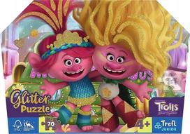 Trefl Glitter Trolls 53021, 27.5 x 41 cm, 70 det.
