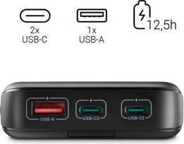 10000 power bank - Hama Power Pack PD 20, 20000mAh, antracitas - 5 nuotrauka