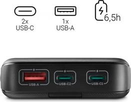 power bank 10000 mah - Hama Power Pack PD 10, 10000mAh, antracitas - 5 nuotrauka
