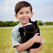 konjamas - Tootiny Arklys ant lazdelės HOPPIHORSE Hobby Horse A4 Juodas (Black) - 4 nuotrauka