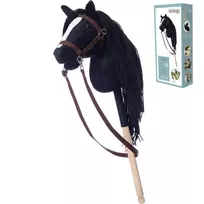 konjamas - Tootiny Arklys ant lazdelės HOPPIHORSE Hobby Horse A4 Juodas (Black) - 6 nuotrauka
