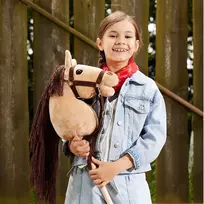 hobby horsing - Tootiny Horse on a stick HOPPIHORSE Hobby Horse A3 beige - 4 nuotrauka